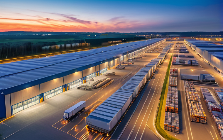 상업용 부동산 구매 시 고려해야 할 요소 - **A highly detailed, photo-realistic image of a modern, sustainable commercial office building in a ...